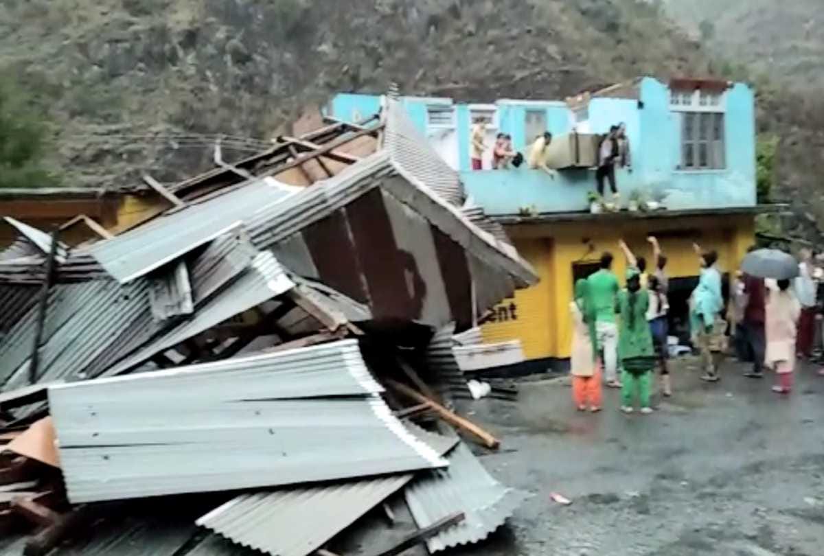 massive destruction due to cloudburst in suila village of chamba himachal