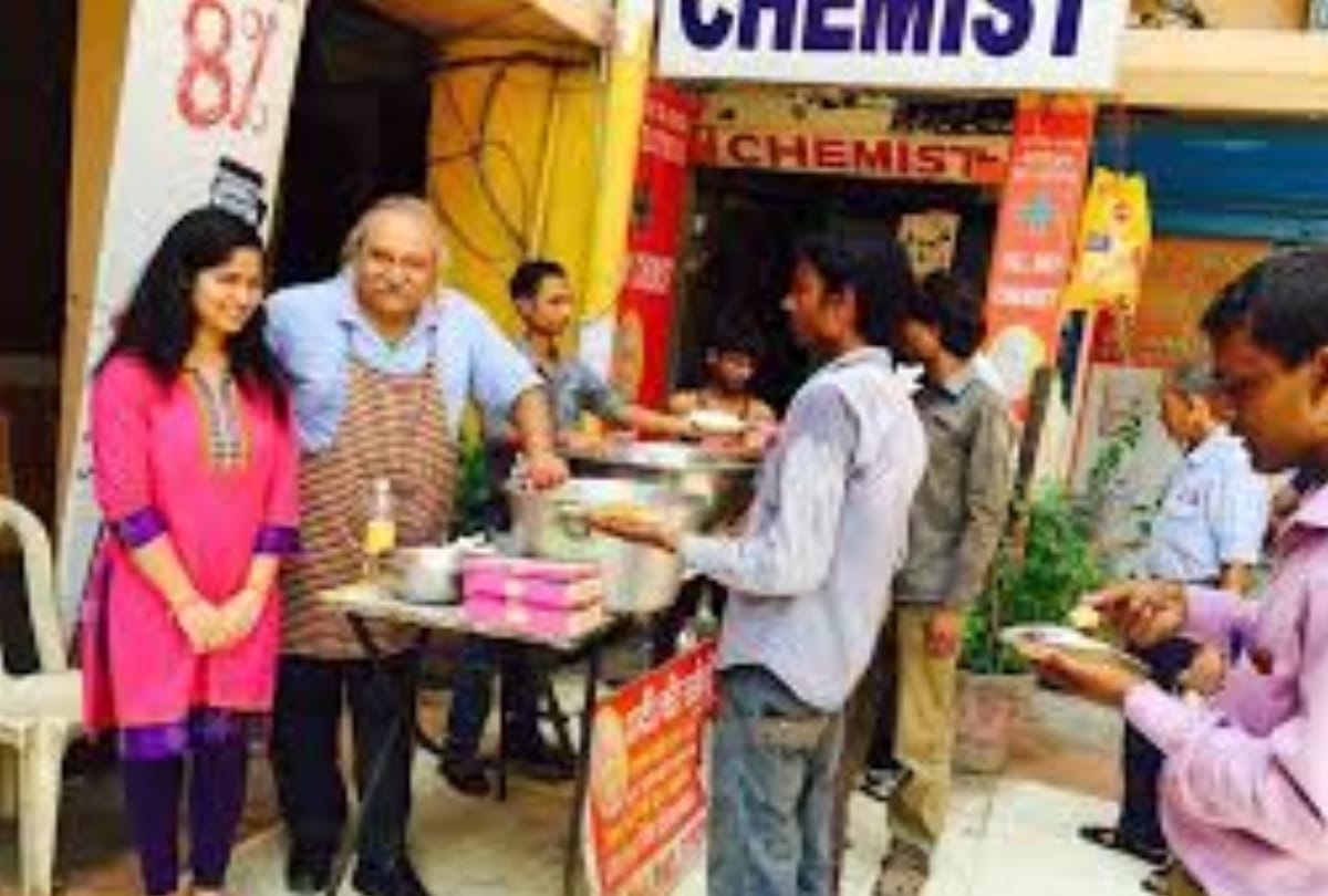 man start dadi ki rasoi full plate meal only five rupees in noida