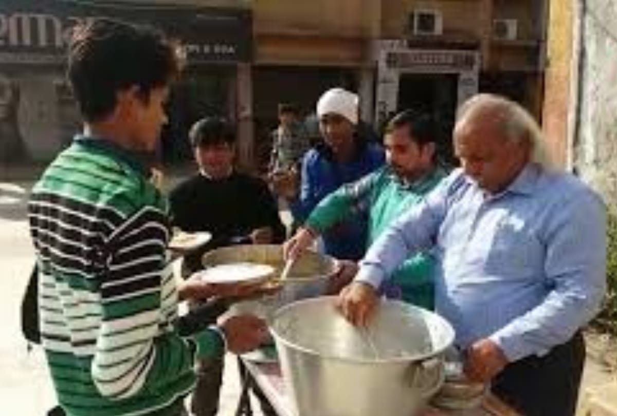 man start dadi ki rasoi full plate meal only five rupees in noida