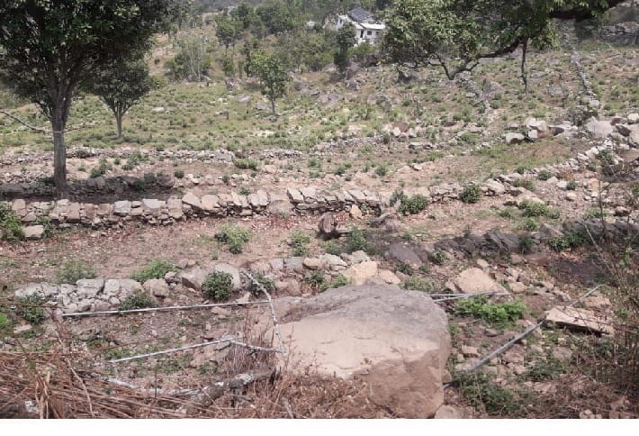 Destroyed drinking water line from wreck of motorway