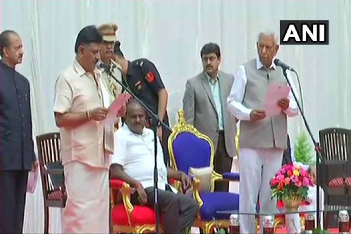 Karnataka Cabinet: Congress jds bsp MLA takes oath as minister