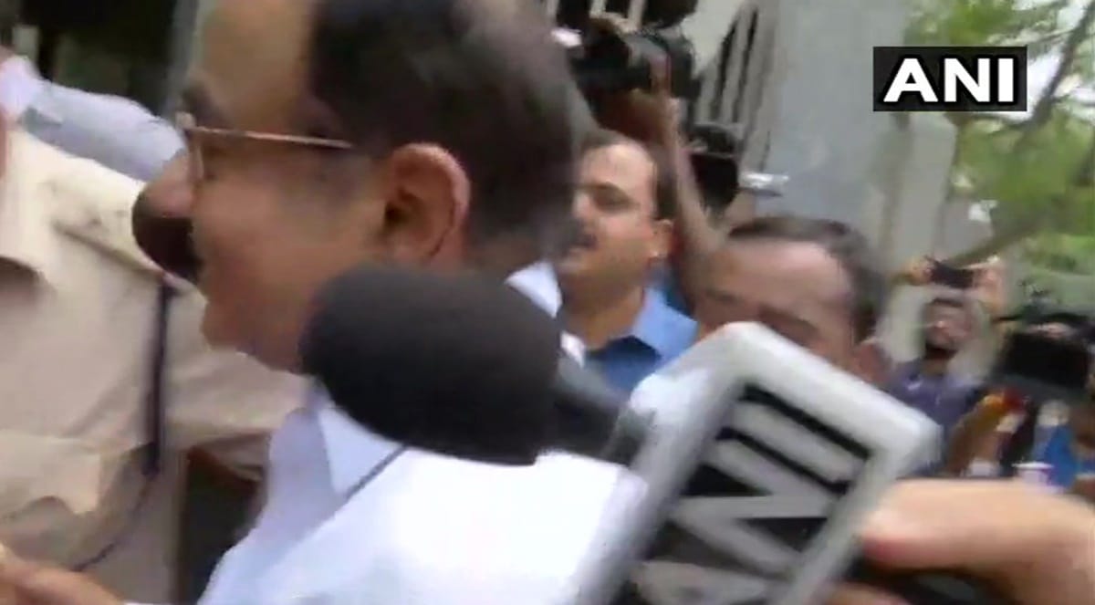 P Chidambaram appears before CBI in connection with the Aircel Maxis case
