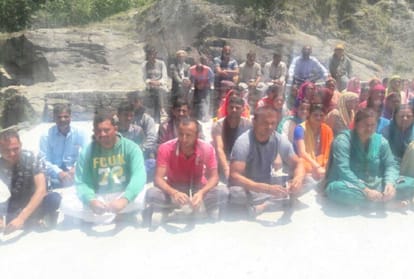 students protest and procession for teacher appointment