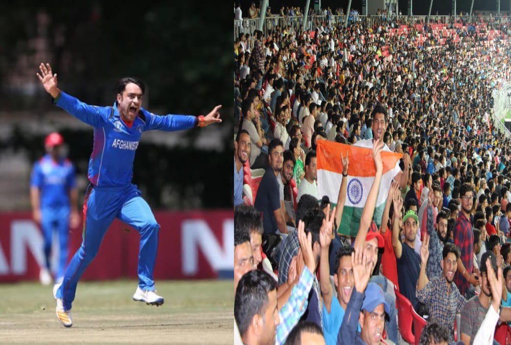 Rashid khan give thanks to fans in t20 afghanistan vs Bangladesh match dehradun