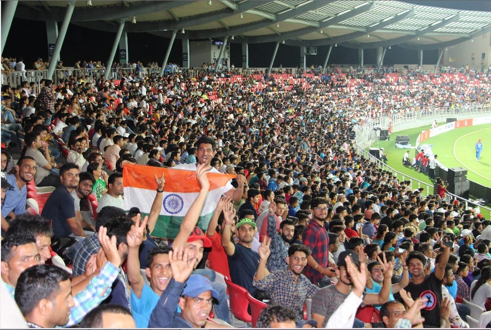Rashid khan give thanks to fans in t20 afghanistan vs Bangladesh match dehradun