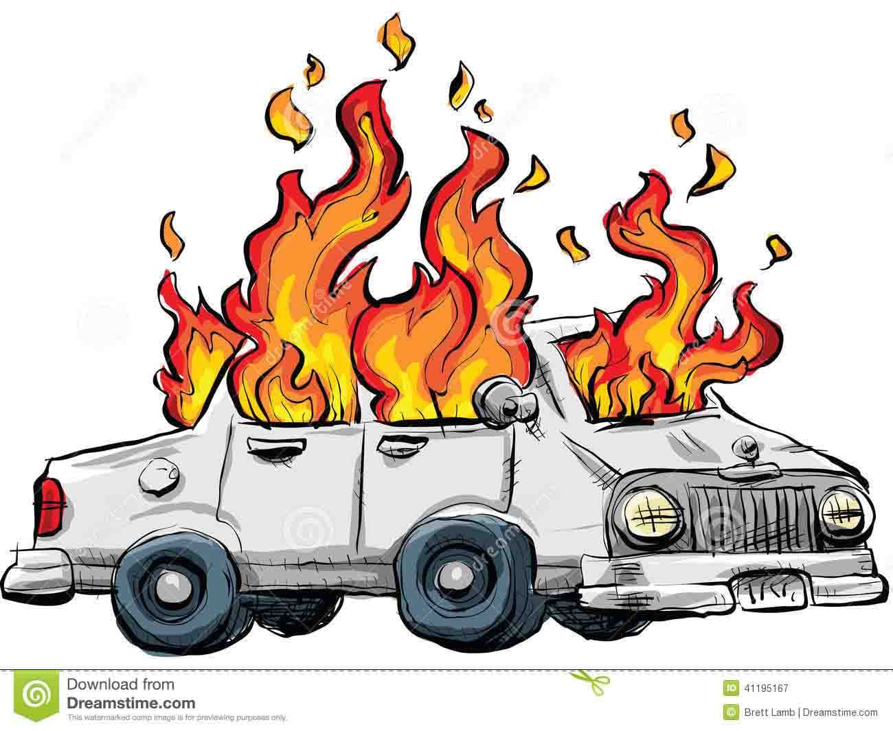 The BMW car caught fire at delhi, four nearby bikes also burnt
