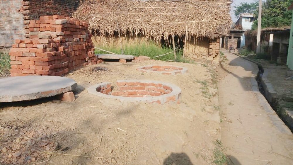 Construction of toilets in 17 villages affected