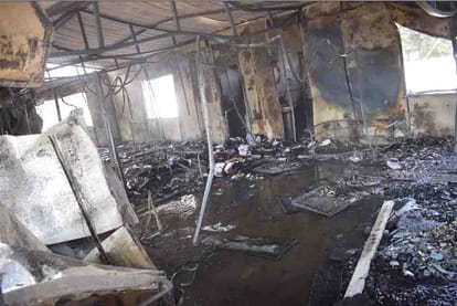 Stove Industry gutted in fire at parwanoo himachal shimla