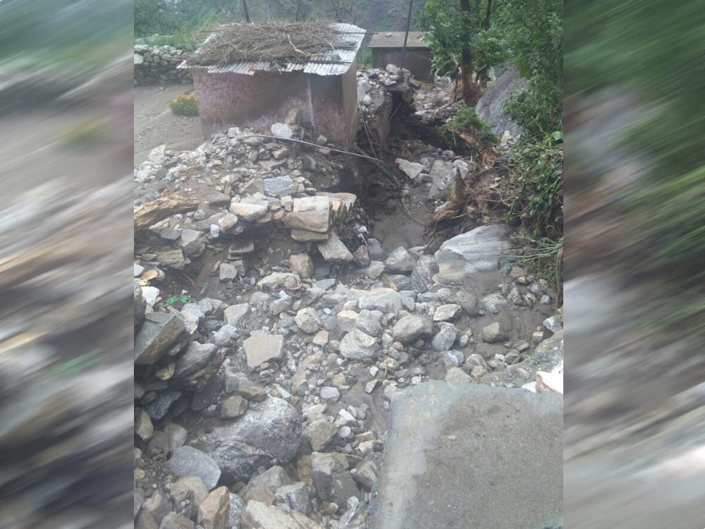 excess rain in joshimath chai village