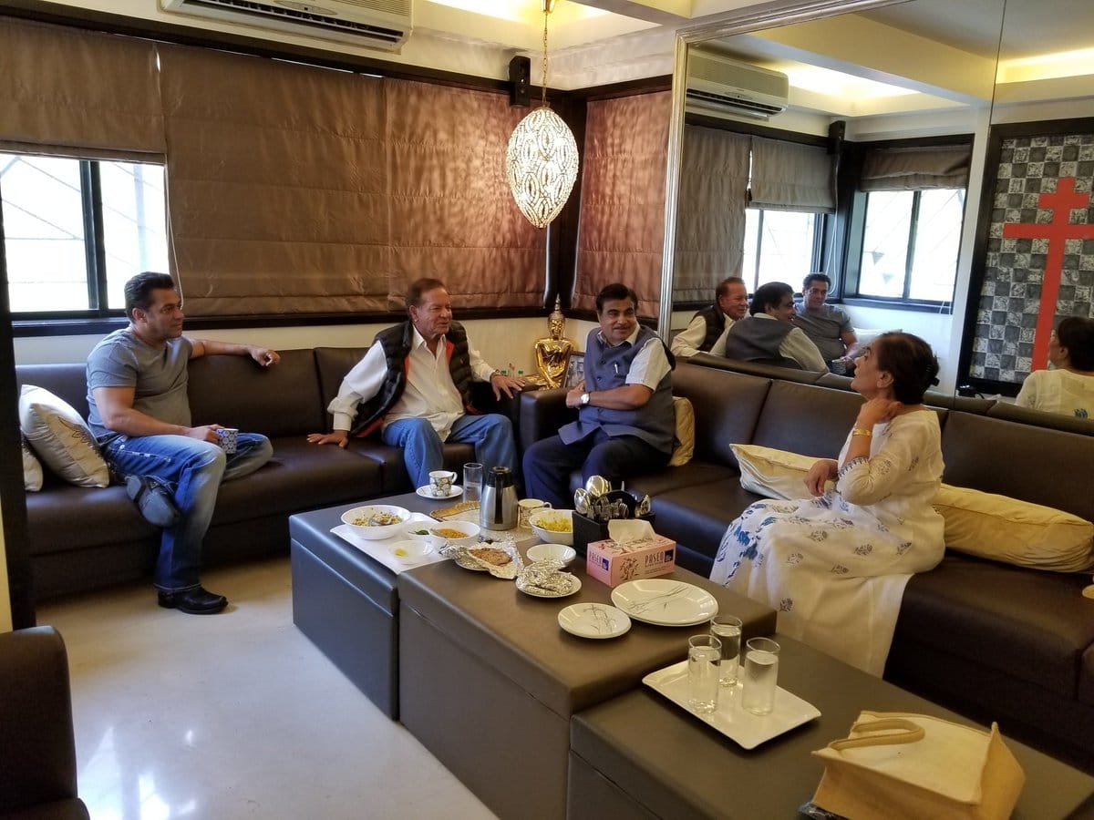 Sampark For Samarthan: Met Salim Khan ji and Salman Khan as part of campaign says nitin gadkari