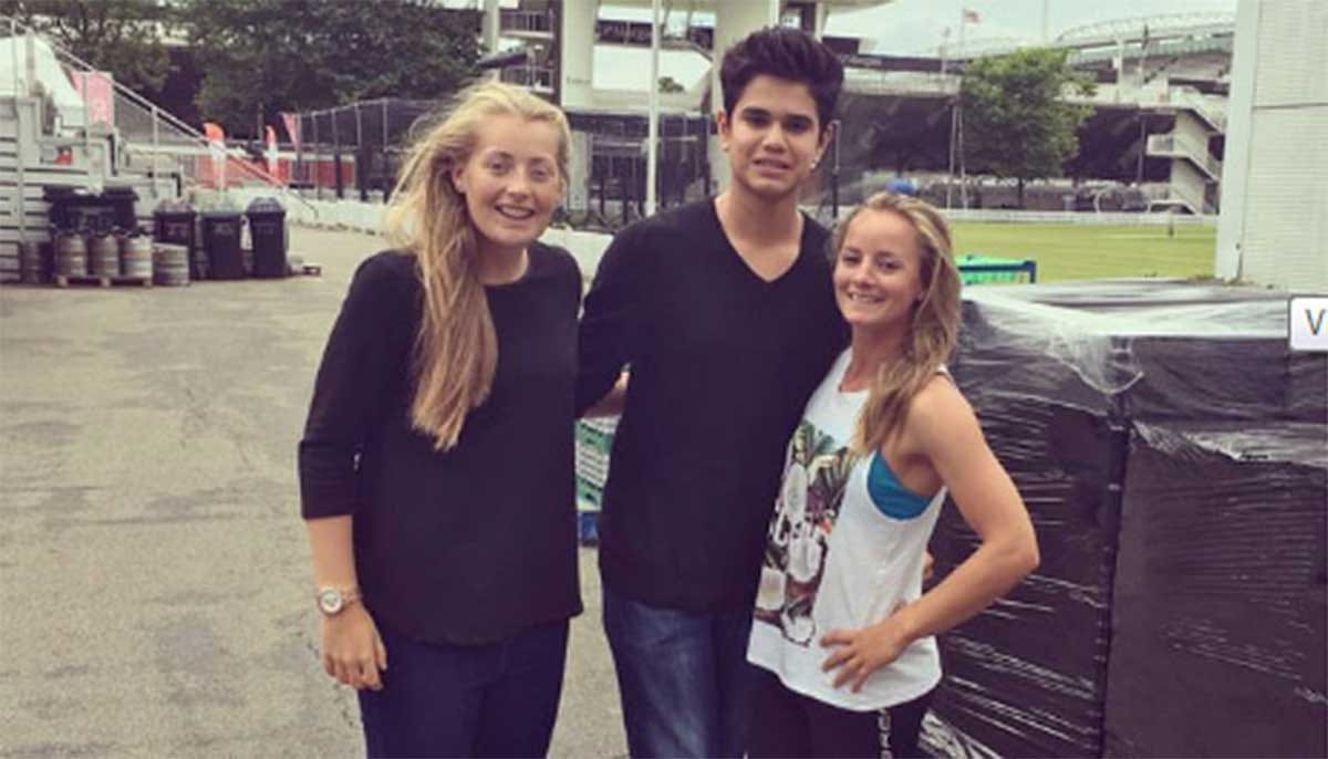 daniel wyatt congratulates arjun tendulkar for his selection in indian u19 team