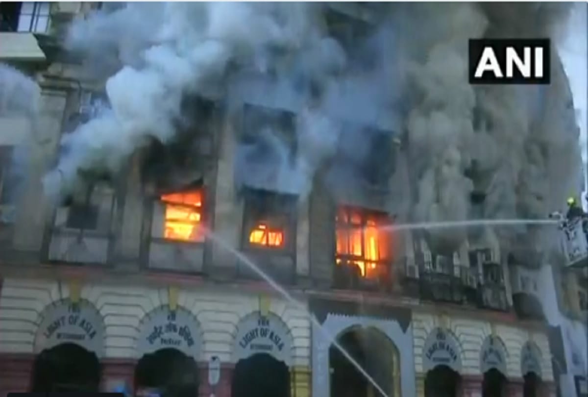 A Level-3 fire broke out inside Patel Chambers in Mumbai's Fort area