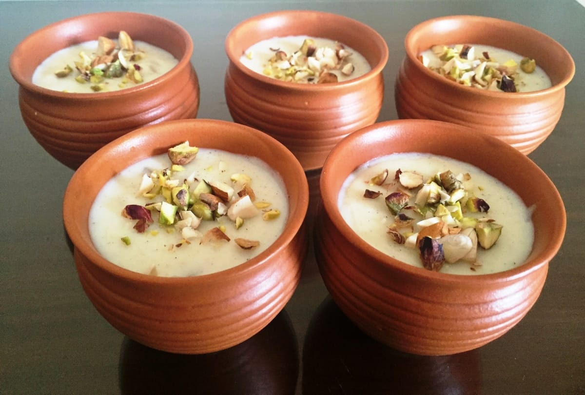 Indian dessert for festivals Rice Phirni Recipe