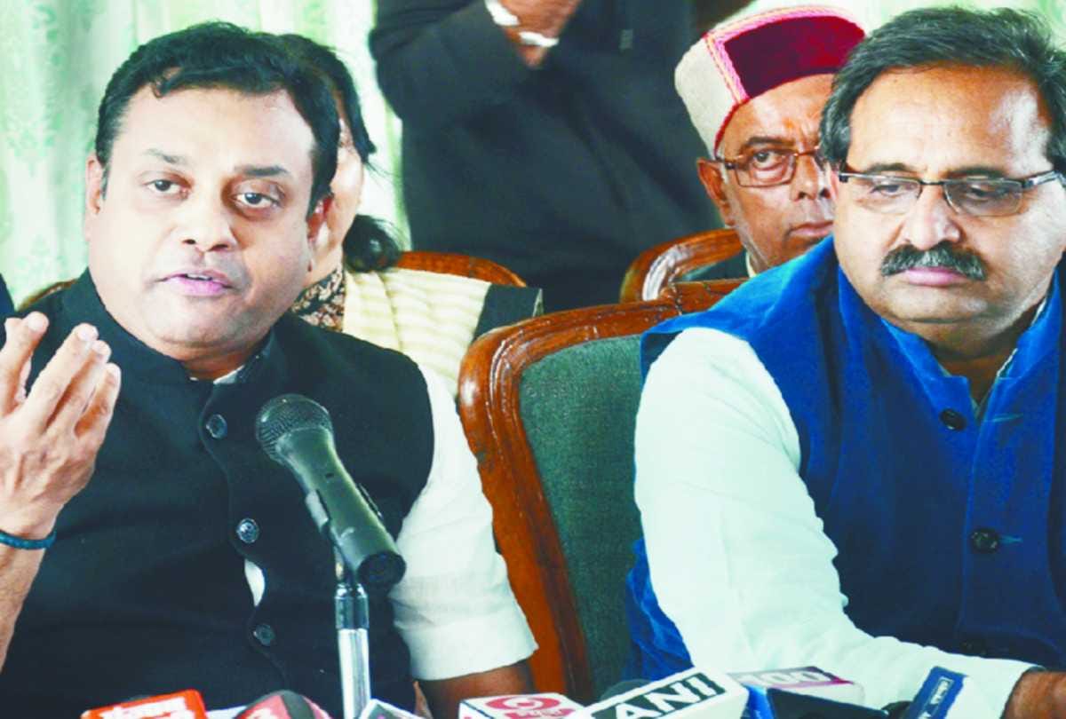 bjp national spokesman dr sambit patra press conference at shimla