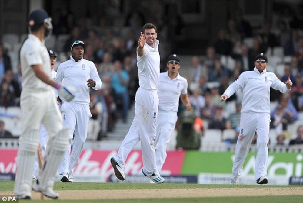 Englands star bowler James Anderson out for six weeks with shoulder injury