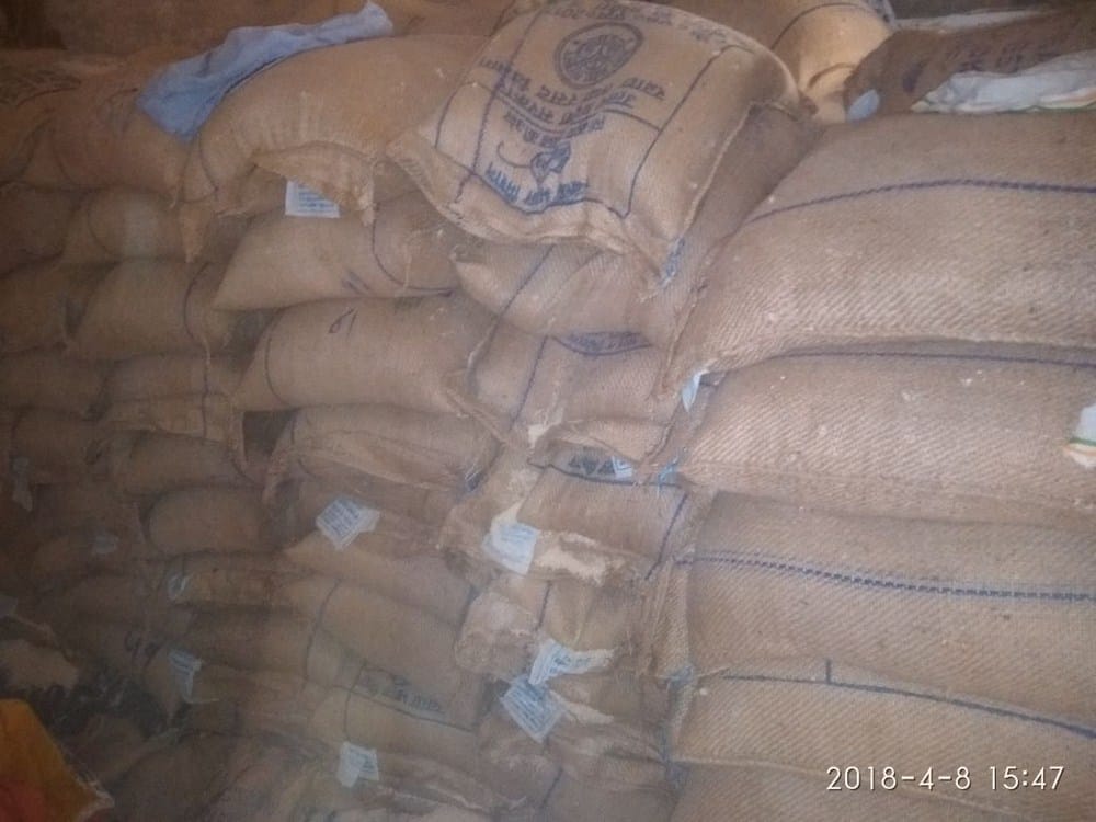 7 lacks quintal wheat in open