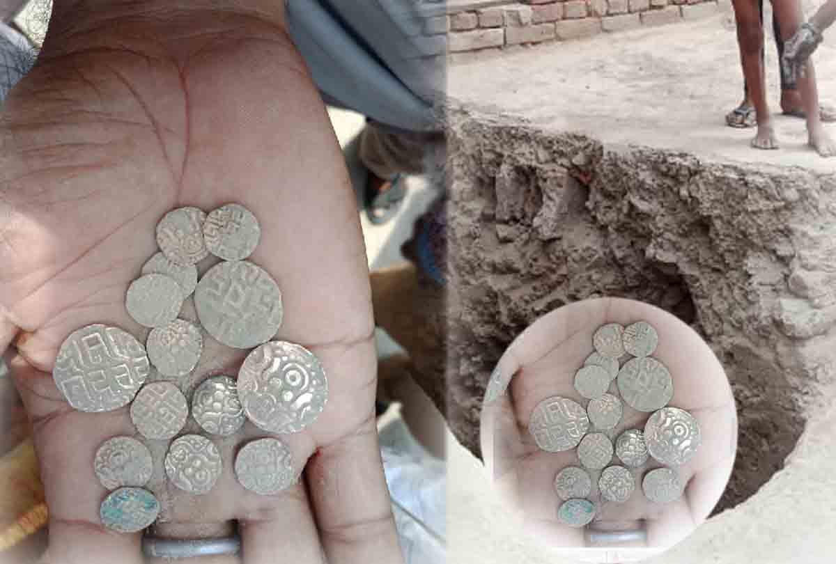Mughal period coins found in excavation