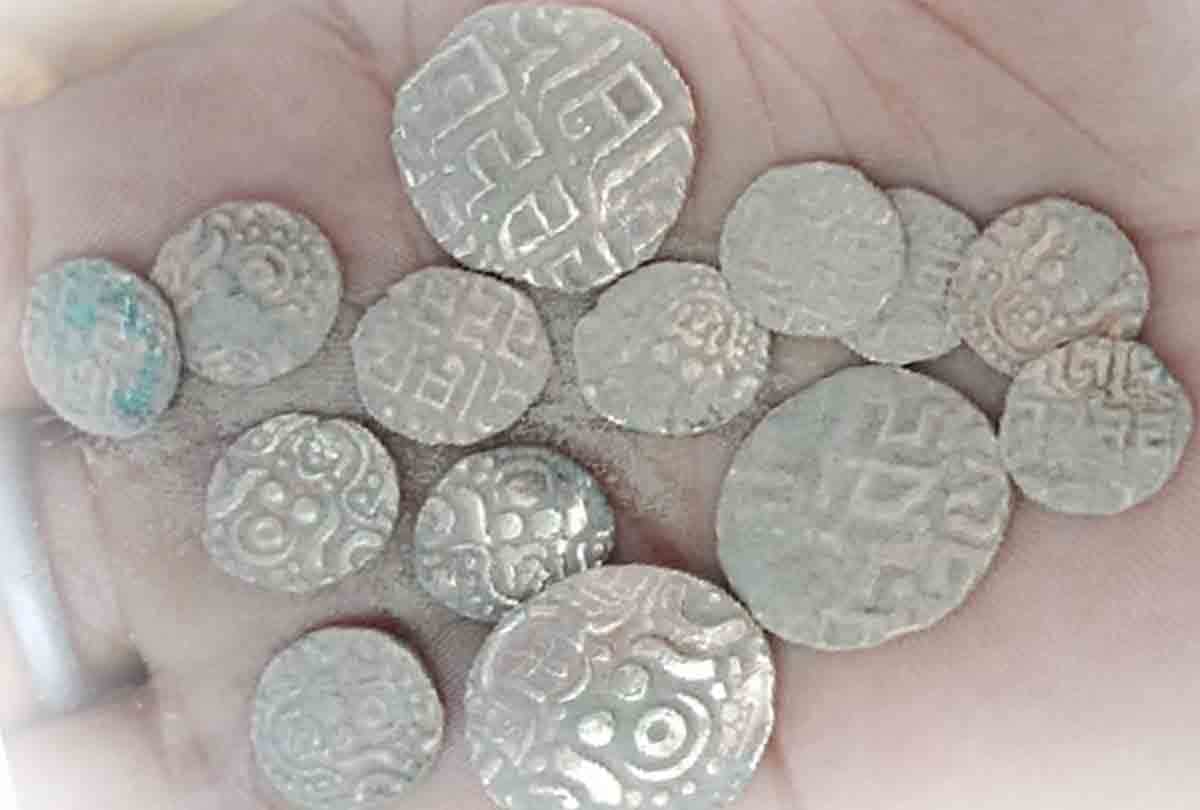 Mughal period coins found in excavation