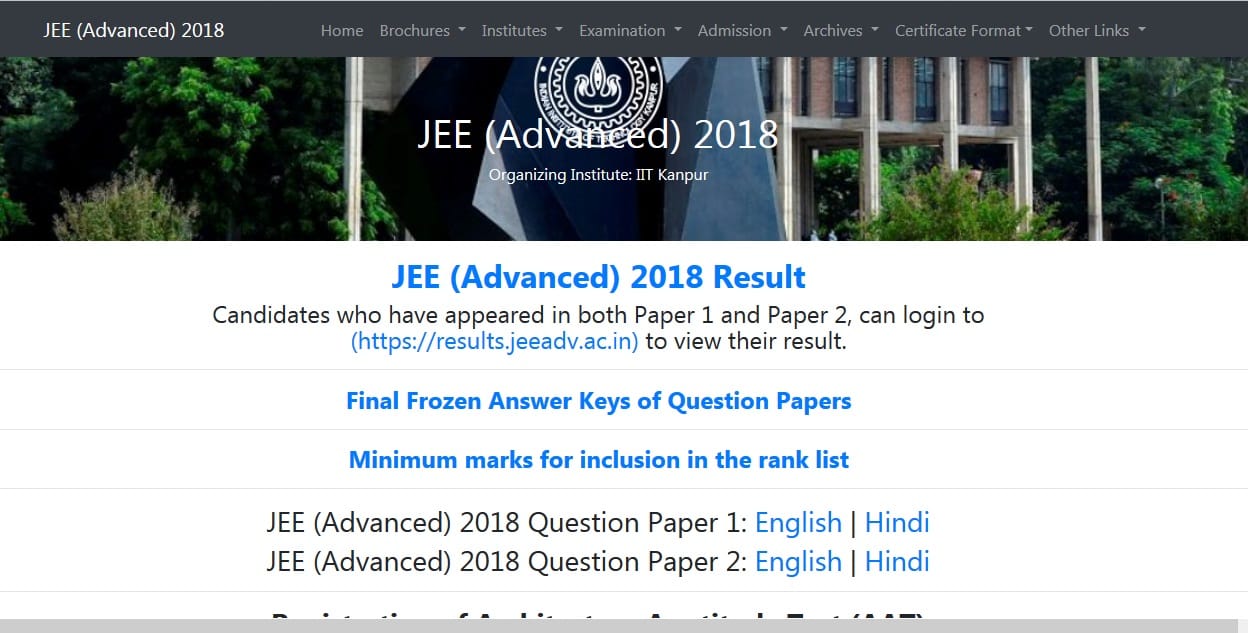 jee advanced result 2018 check result on mobile this way