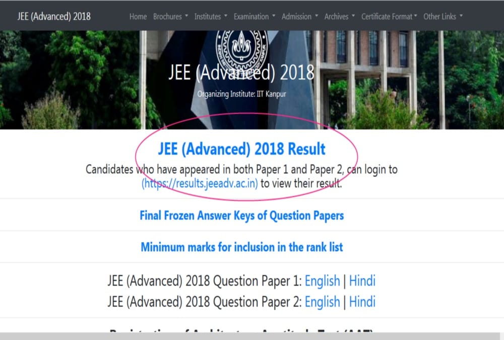 jee advanced result 2018 check result on mobile this way