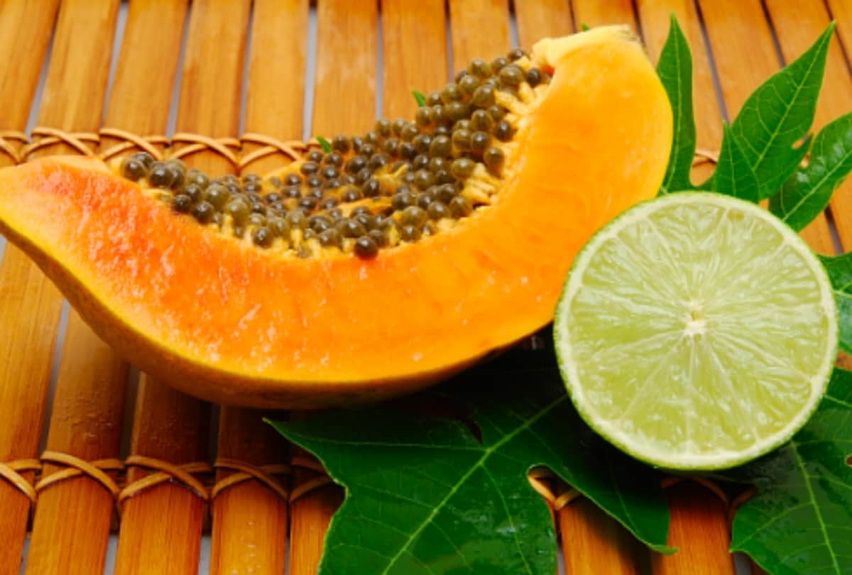 papaya orange fruit mask for tan removing