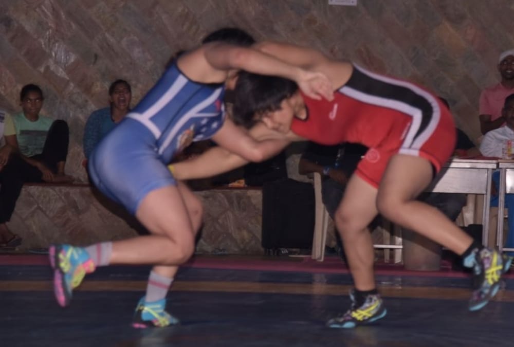  trial for women wrestling team for jakarta asian games.