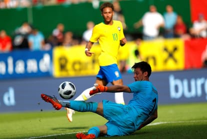 5 time world champions Brazil football team arrive in Russia for 2018 FIFA World Cup