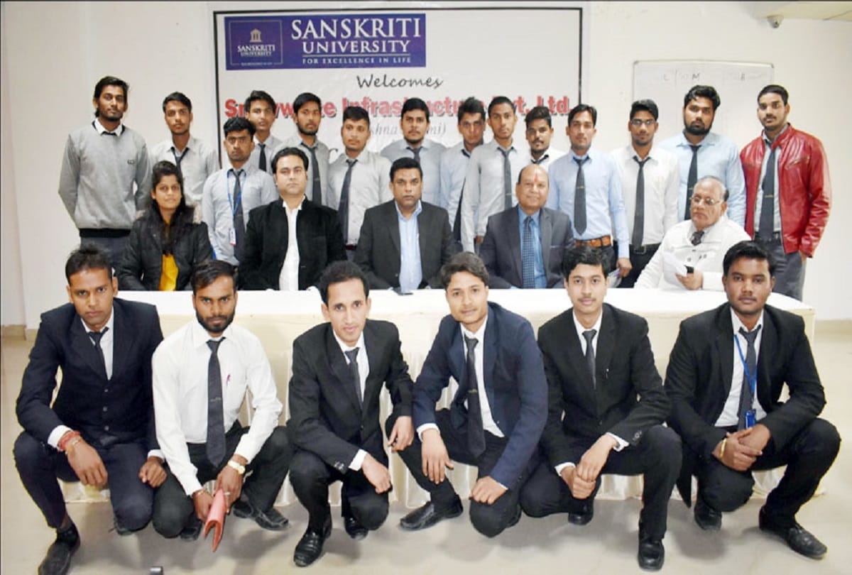 Sanskriti University students placed in Multinational Companies