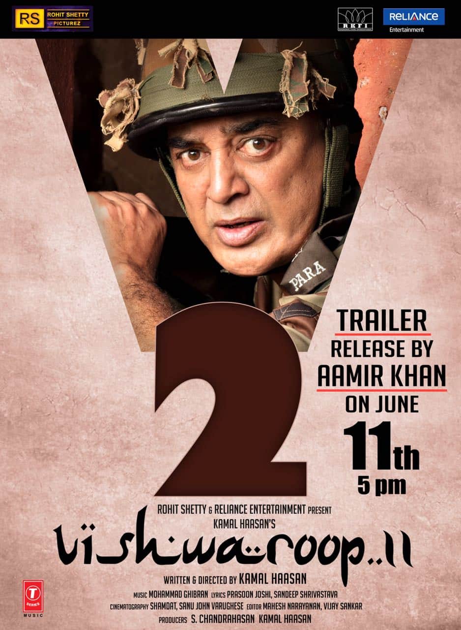 Aamir Khan will launch Kamal Haasan starrer film Vishwaroopam 2 trailer today