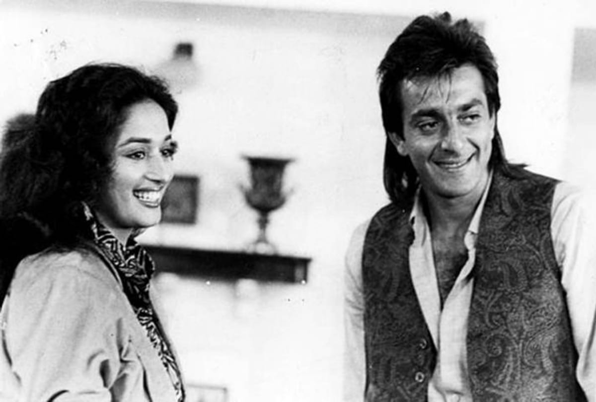 sanjay dutt and madhuri dixit love story starting after film saajan