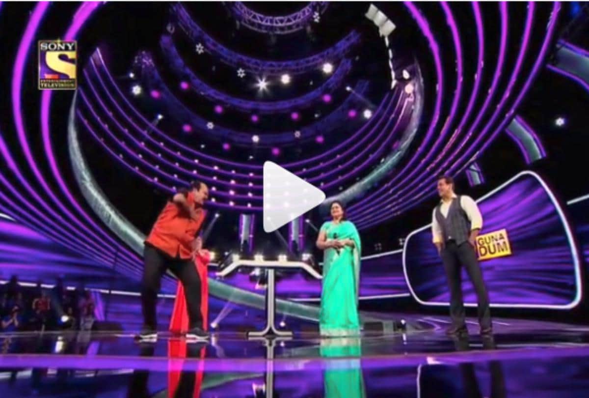 sanjeev shrivastava dance on dus ka dum set look salman khan reaction