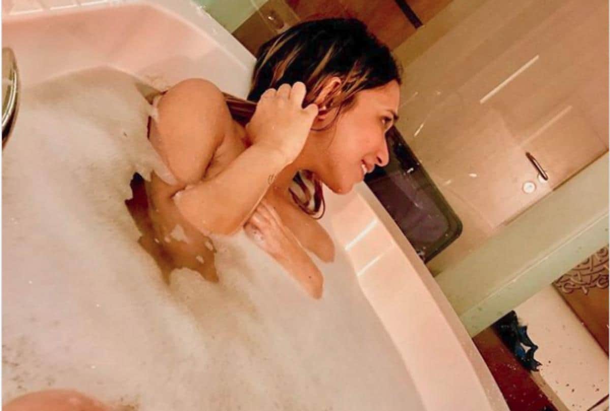 tv actress sara khan gives explanation on her viral bathtub video