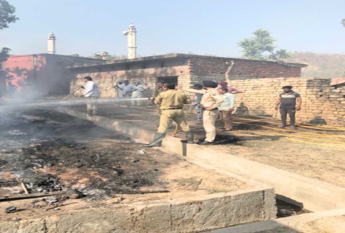 six huts gutted in fire at sirmour himachal