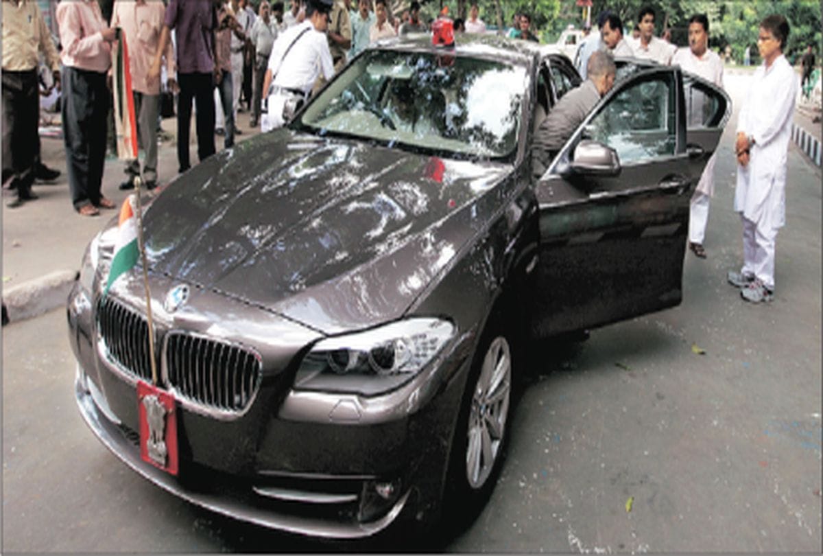 The indian president Official car have no number plate