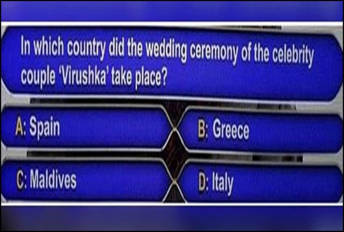 Virat Kohli and Anushka Sharma wedding got place on KBC 10 questionnaire