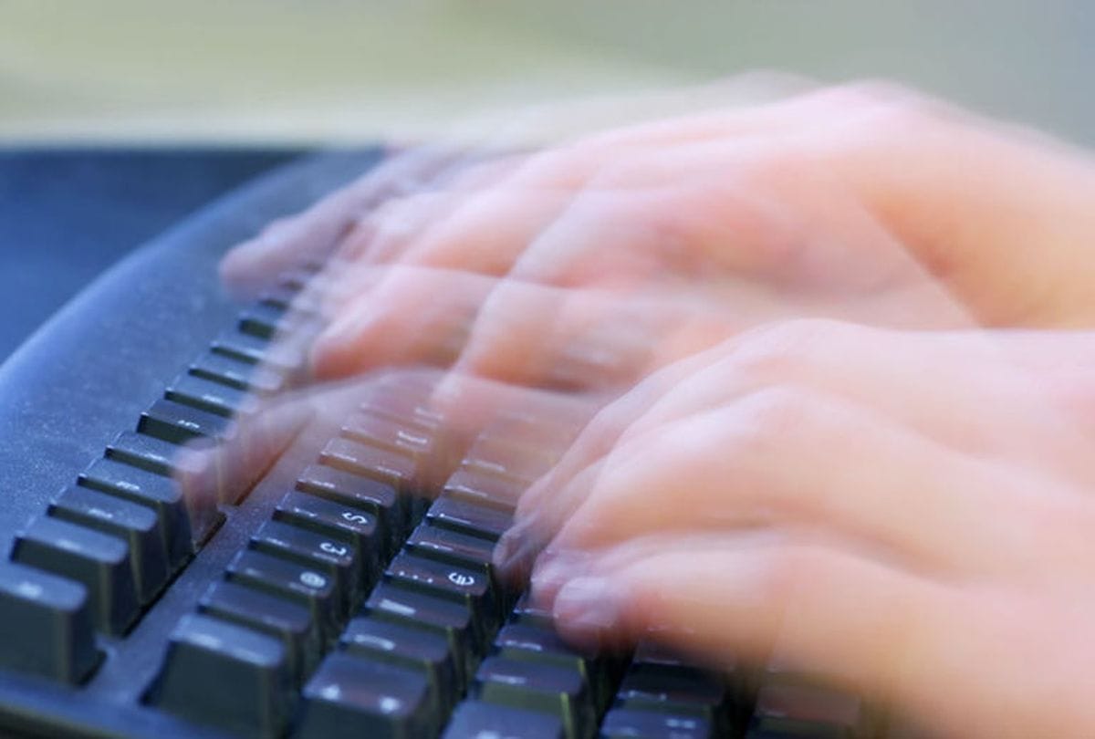Why do people impressed with the person who can type fast