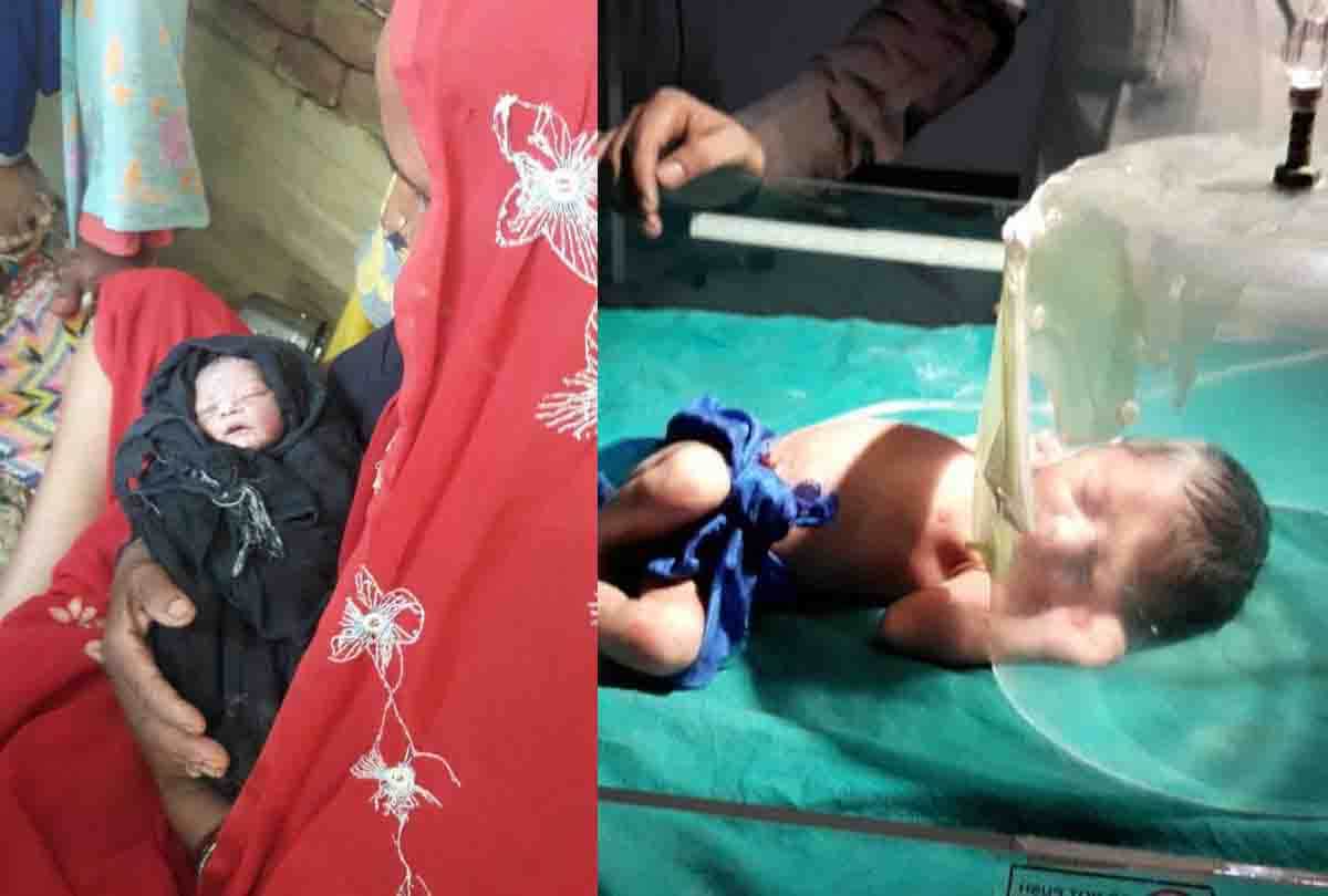 Newborn girl thrown in forest