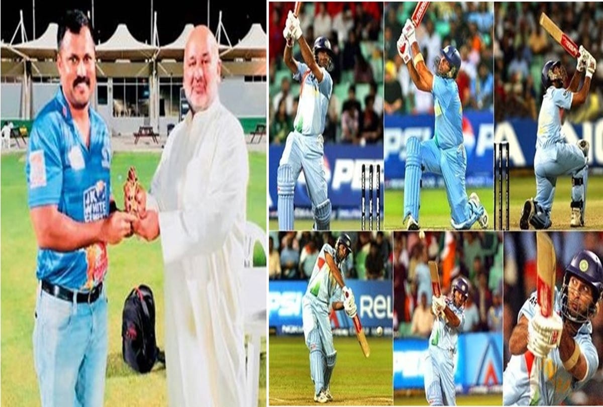 Dubai cricketer Deepak Nicholas hits six sixes in an over