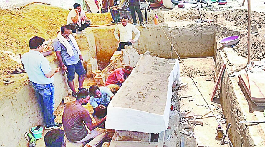 Baghpat: sinauli excavation, sent to the coffin in Red Fort of Delhi