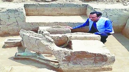 Baghpat: sinauli excavation, sent to the coffin in Red Fort of Delhi