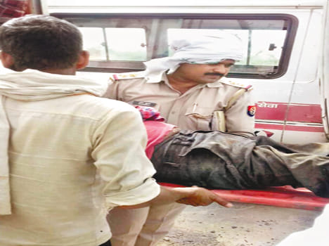 Bus and loader bitten, one killed, three wounded