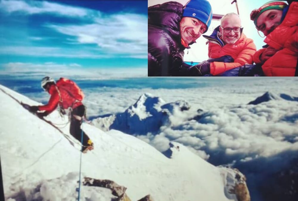 British Mountaineers climb Chaukhamba-1 snow mountain