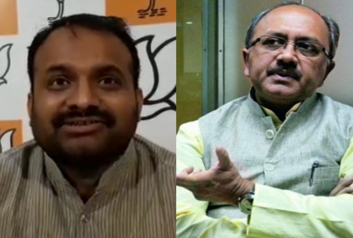 reaction of BJP on akhilesh yadav's press conference