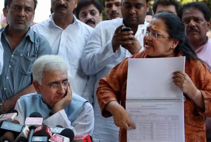 chargesheet will be filed against the wife of salman khurshid