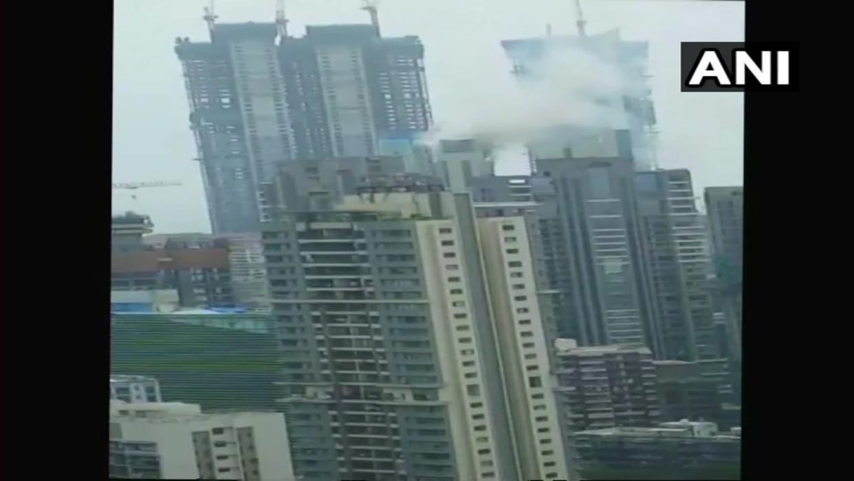 Mumbai: fire breaks out in commercial premises at Appasaheb Marathe Marg in Worli