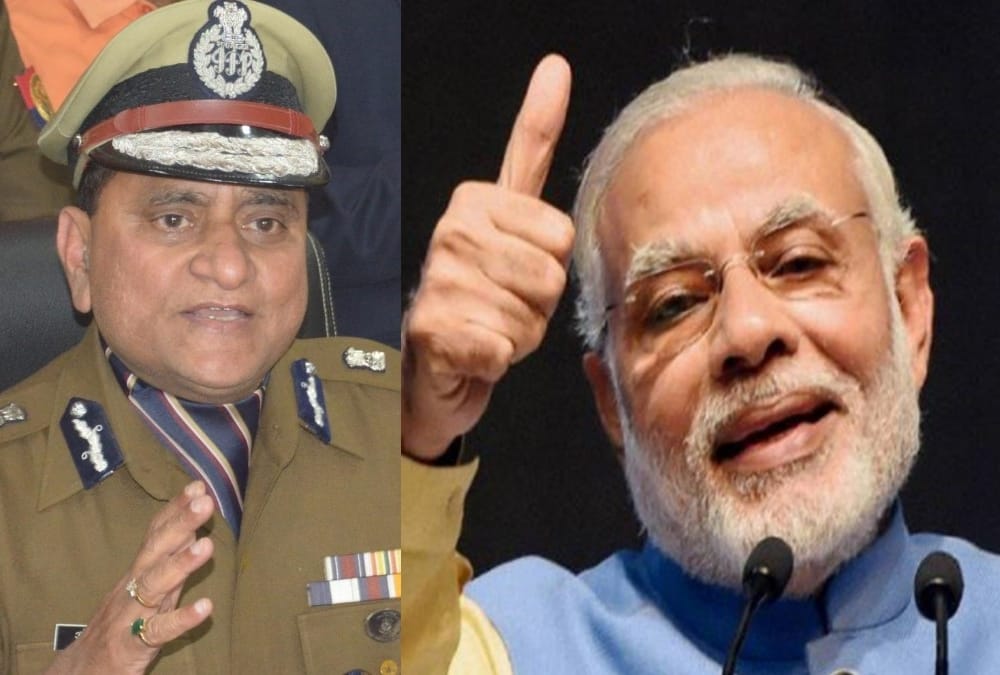 UP DGP omprakash singh accepts fitness challenge of prime minister narendra modi.