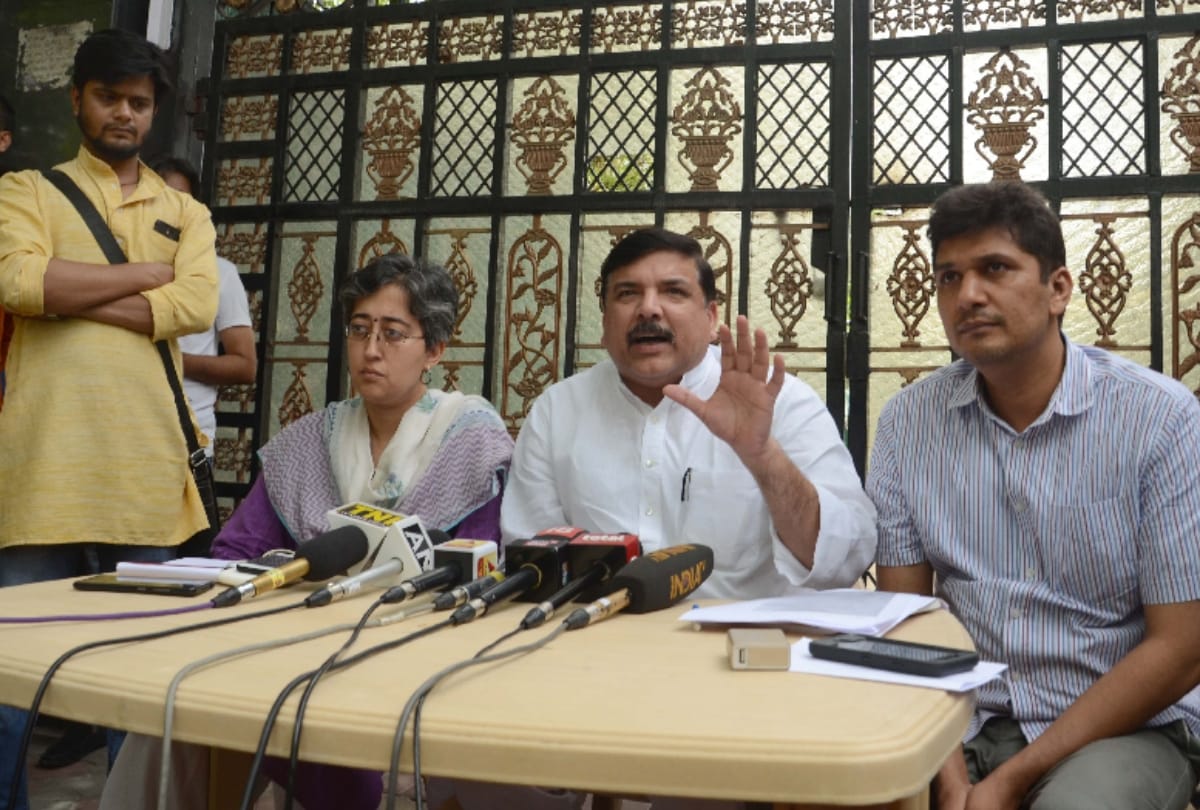 aap leader sanjay singh to raise his voice in rajya sabha on kashi temple destroy and delhi sealing
