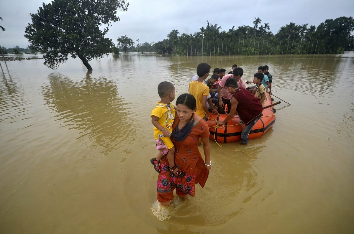 due to heavy rain Three and a half thousand families displaced in Tripura