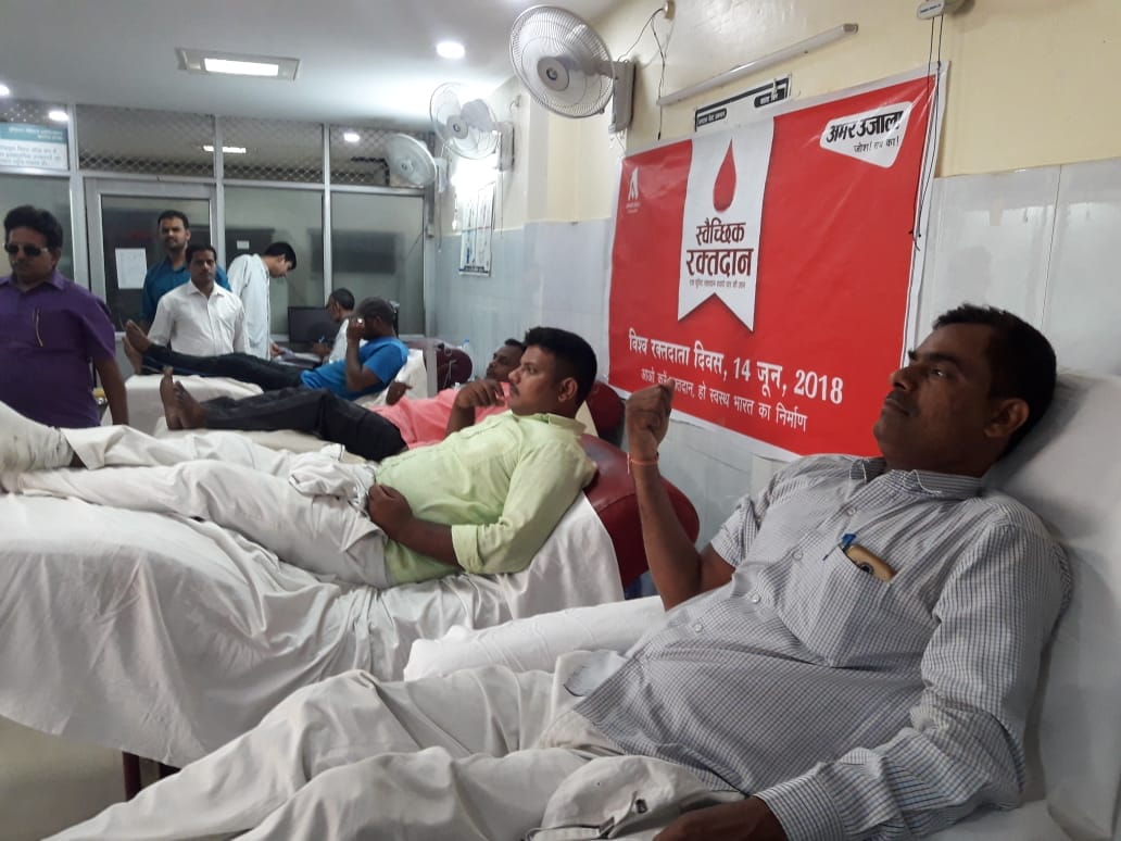 World Blood Donor Day many people came with passion for donate blood