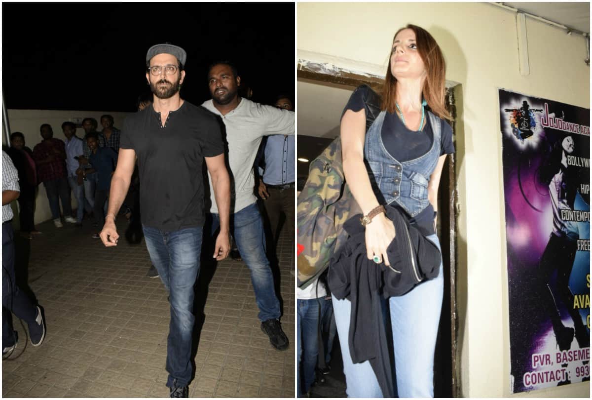 Hrithik Roshan Movie Date With Sons Ex Wife Sussanne at juhu 